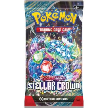 Imagem de Pokemon TCG: Scarlet & Violet - Stellar Crown - Booster Pack (pacote com 10 cartas)