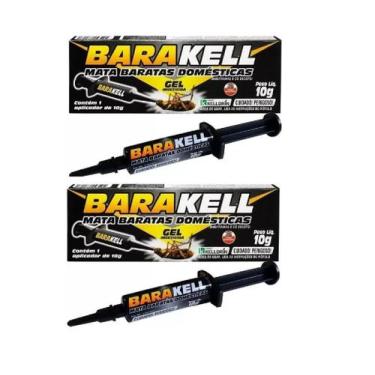 Imagem de Inseticida Mata Baratas Barakell Gel 10g - Kit 2 Embalagens - KELLDRIN