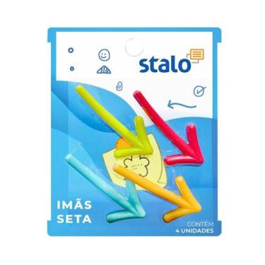 Imagem de Imãs Seta Coloridos 4 Unidades STALO