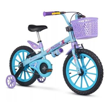 Imagem de Bicicleta Infantil Frozen Disney Menina Aro 16 Nathor