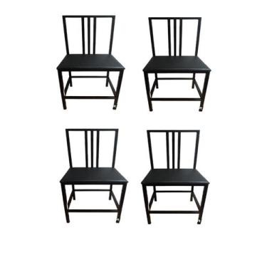 Imagem de Kit 4 Cadeiras Reforçada Para Cozinha E Sala Jantar Luxo - MODERNA