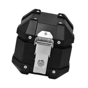 Imagem de Dynwave Caixa de armazenamento traseira para motocicleta 5L, fácil de instalar, multiuso, à prova d'água, porta-malas para motocicleta, Preto