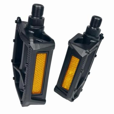 Imagem de Pedal de Nylon Preto Inglês Esferado Com Refletor - Paco