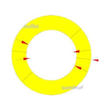 Imagem de Fonte De Luz LED COB Em Anel 12V DC Para Lâmpada De Carro DIY Angel Ey