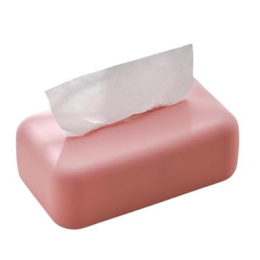 Imagem de Capa para caixa de lenços de papel Suporte para toalhas de papel para molhadas reutilizáveis ​​Suporte para cozinha(Pink)