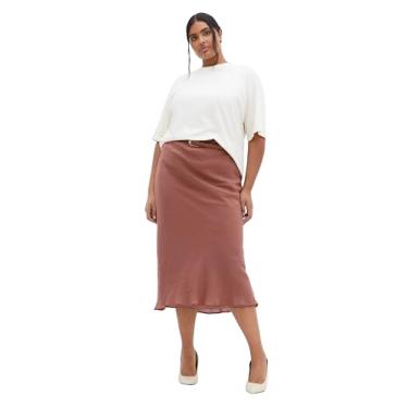 Imagem de City Chic Saia feminina plus size Kyra, Roseberry, 52