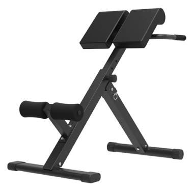 Imagem de Banco de academia dobrável hiperextensão cadeira romana resistente extensão traseira ajustável equipamento de exercício para treino abdominal, cargas de equipamentos de ginástica de 150 kg