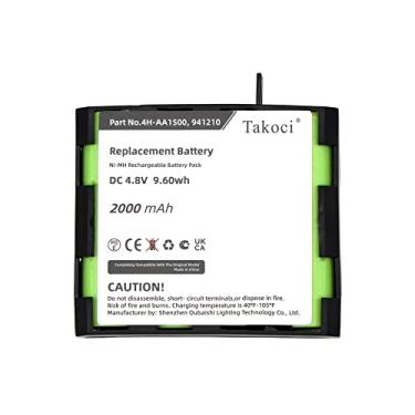 Imagem de Bateria de substituição para Compex 4H-AA1500 compatível com Sport Elite, Elite 2.0, Performance, Performance 2.0 e Edge, Edge 2.0, Compex Ni-MH 4H-AA1500 Bateria 4,8V 2000mAh