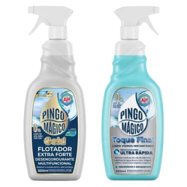 Imagem de Pingo Mágico Gold + Pingo Mágico Limpa Vidros Toque Final - 500ml - Aj