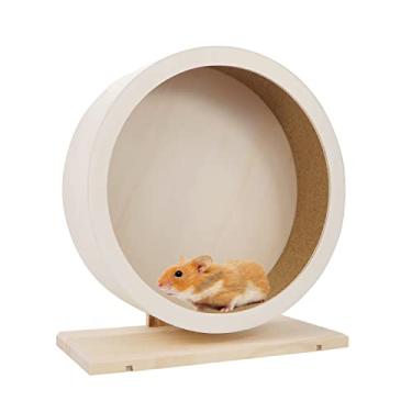 Imagem de Wontee Roda De Exercício Para Pequenos Animais Estimação, Hamster, Brinquedo Giratório Madeira Ratos, Gerbilos, Camundongos, Chinchilas, Ouriços E Porquinhos-Da-Índia (Grande 11,4")