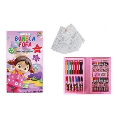 Imagem de Maleta De Pintura Infantil Estojo 48 Peças Escolar - toys
