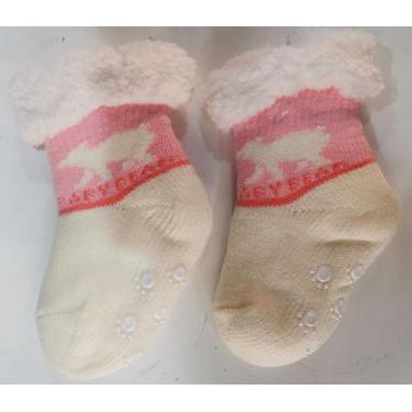Imagem de Meia Térmica Pelúcia infantil Quente Inverno Grande forrada hh - HHW, 