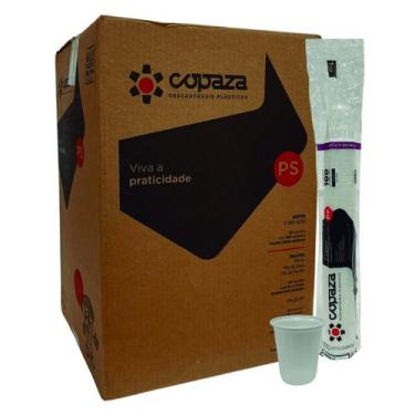 Imagem de Copo 80ml descartavel caixa c/3000 - branco - copaza