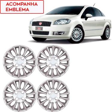 Imagem de Jogo 4 Calotas Fiat Linea 2006 2007 a 2016 Aro 14 - GRID