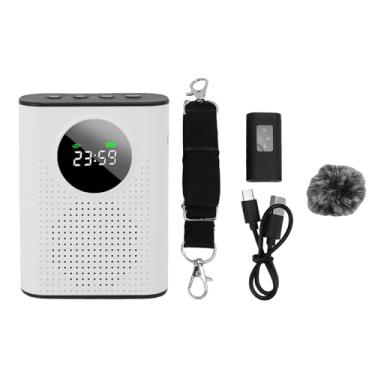 Imagem de GOWENIC Amplificador de Voz Microfone Sem Fio Com Lavalier Magnético e Exibição Digital LED, Amplificador de Voz Recarregável para a Sala de Aula de Professores, de