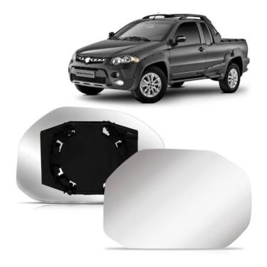 Imagem de Lente Retrovisor Palio Strada Adventure Locker 2009 2010 C/ Base - SP 