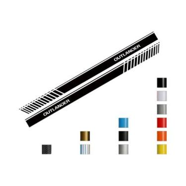 Imagem de Mitsubishi Outlander 1 2 3 XL PHEV 2PCS Vinil Adesivos De Saia Lateral