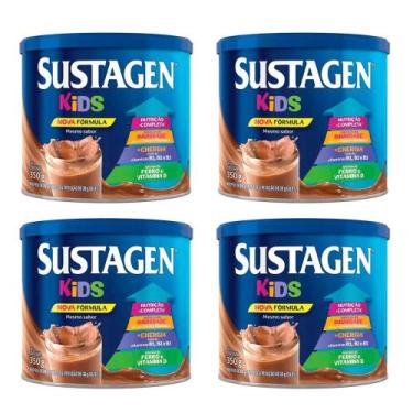 Imagem de Kit 4 Sustagen Kids Chocolate 350g cada