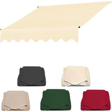 Imagem de Substituição Para Toldo Retrátil, Telhado De Proteção Solar Para Toldos Retráteis, Tecido De Toldo Durável, Proteção De Toldo Multiuso à Prova D'água, Wit, 3m