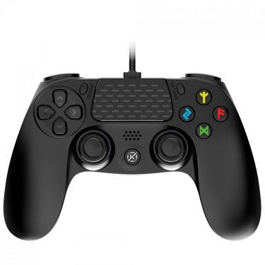 Imagem de Controle Gamer Kalkan Hagel Pro, USB, Preto