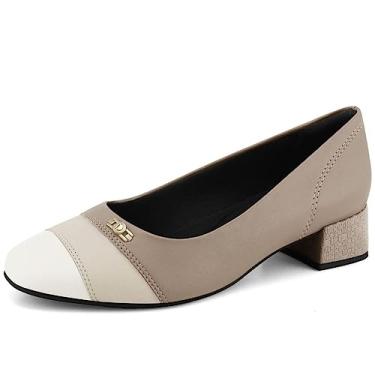 Imagem de Sapato Comfortflex 2395302 Scarpin Salto Grosso Alto Social Feminino