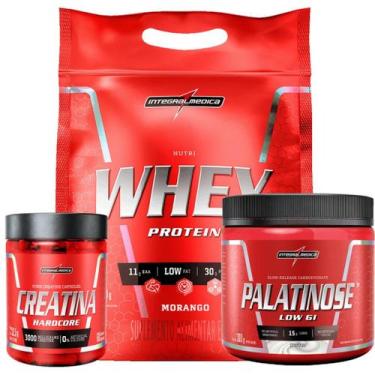 Imagem de Kit Nutri Whey 907g + Creatina 60 Caps + Palatinose 300g Integral - In