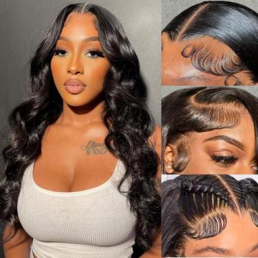 Imagem de Perucas frontais de renda MAKATI Body Wave 180% de densidade de cabelo