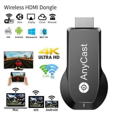 Imagem de Dongle de tela sem fio, receptor WiFi, 1080P HD, preto - Omkarsy Offic