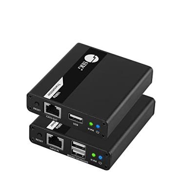 Imagem de SIIG Extensor HDMI KVM sobre cabo CAT6/6e/7 até 70 m, 1080p 60Hz HD com saída HDMI loop, USB de 2 portas para teclado/mouse, extrator de áudio, quase zero latência, transmissor e receptor (CE-H27411