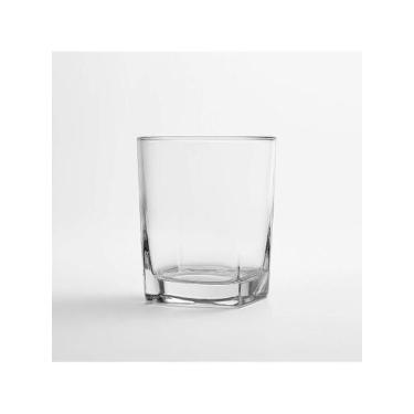 Imagem de Conjunto de 6 copos de whisky de vidro quadrado 190ML transparente - j