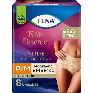 Imagem de Calcinha Descartável Pants Discreet Nude P/M 8 Unidades, Tena