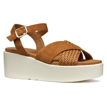 Imagem de Geox Sandália feminina D Xand 2.2s B Wedge, cognac, 35 EU