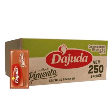 Imagem de Sache Molho de Pimenta 250 Unidades 3 ml Cada Dajuda