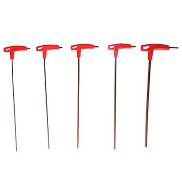Imagem de Conjunto de Chave Sextavada Com Cabo T, 5 Peças, Kit de Ferramentas de Reparo de Chave Inglesa de Liga de Aço S2 Com Tamanhos de 3mm, 4mm, 5mm, 6mm, 8mm para Máquina Cnc