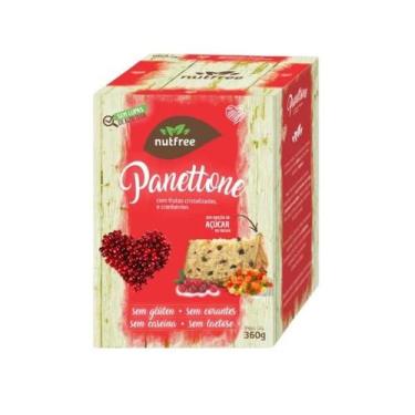 Imagem de Panettone Vegano Frutas Cristalizadas com Cranberry Nutfree 360g
