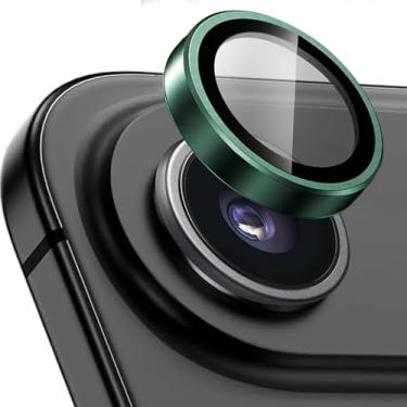 Imagem de KUXNGUYI Protetor de lente de câmera para iPhone Air, protetores de lente individuais, vidro temperado ultrafino resistente a arranhões com bordas de alumínio para Apple iPhone Air de 6,5 polegadas