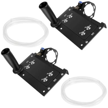 Imagem de XYDHQS Suporte de esmerilhadeira angular para corte de chanfro de azulejo 45, suporte de chanfradura de azulejo de metal, suporte de rebarbadora portátil para rebarbadora tipo 100 (estilo 2)