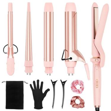 Imagem de Conjunto de modeladores Ufree 5 em 1 com barris de cerâmica e chapinha