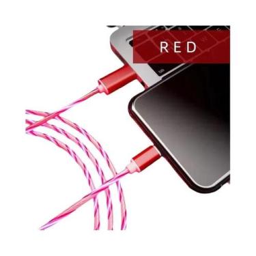 Imagem de Cabo USB Tipo C LED De Carregamento Rápido 3A Para Samsung Xiaomi OPPO