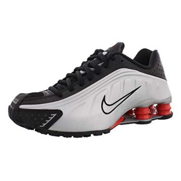 Imagem de Nike Mens Shox R4 Sneakers New, White/Silver/Red BV1111-100