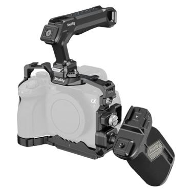 Imagem de SmallRig Kit de gaiola de liberação rápida HawkLock para Sony Alpha 7R V / A7 IV / A7S III, com alça superior/alça lateral/braçadeira de cabo para HDMI