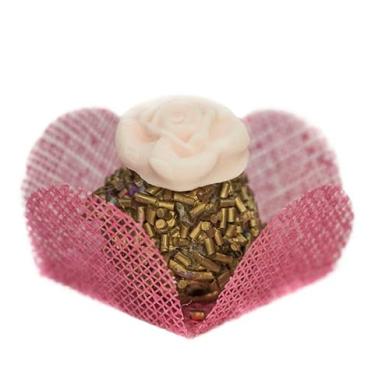 Imagem de Forminhas Para Doces Finos,Caixeta De Tela Escocia para doces finos, Casamento, Festas, forminhas Doces 40 unidades(ROSA MÉDIO)