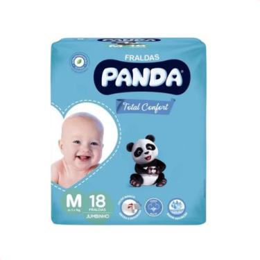 Imagem de Fralda Descart Infantil Panda Total Confort Médio com 18 Und