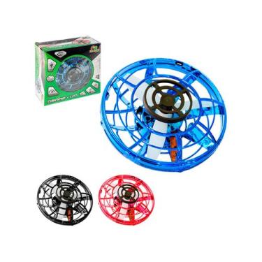 Imagem de Mini Drone Disco Voador Ufo Infantil Colorido Recarregável - Art Brink