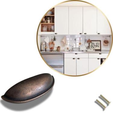 Imagem de Kit 10 Puxador Concha Cozinha Porta Gaveta Armário - Compras Fáceis, B