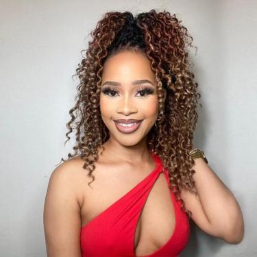 Imagem de Crochet Hair Fulcrum Goddess Locs 30 cm, 8 pacotes para mulheres negra
