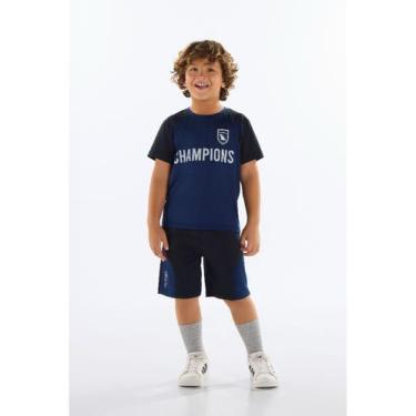 Imagem de Conjunto Menino com FPS +50 Quimby, Azul, 14