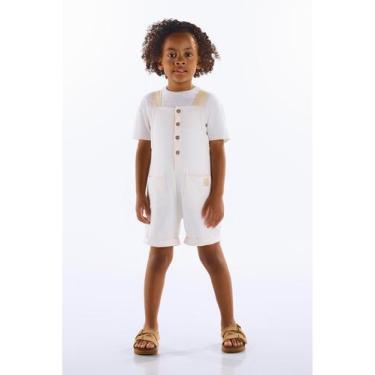 Imagem de Conjunto com Jardineira e Camiseta Up Baby, Branco, 6