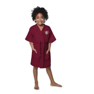 Imagem de Roupão Aveludado Infantil Quimono Fluminense P Lepper