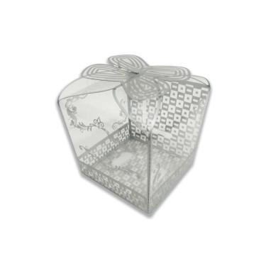 Imagem de Caixa Para Cupcake, Mini Bolo, 10 Unidades, Prata